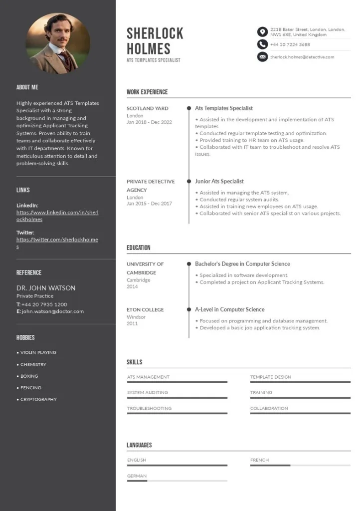 ATS-Friendly Resume Example